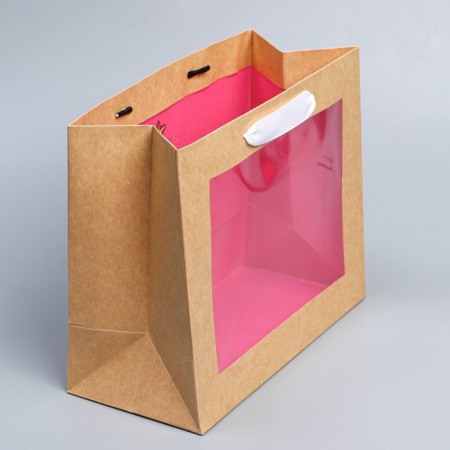 Craftsman package with a plastic window "New Year's balls", 24 x 20 x 11cm, New Year-5