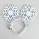 Carnival rim "snowflakes", light, species mix