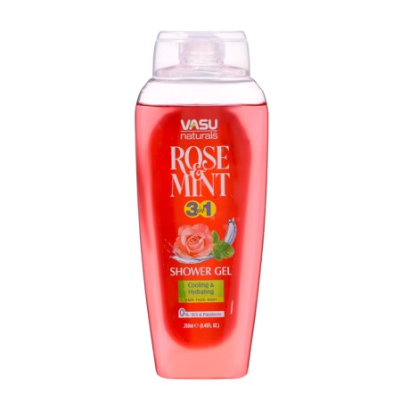 Shower gel VASU "rose and mint", 250 ml