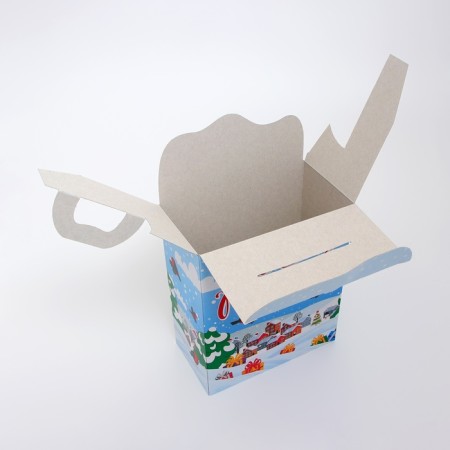 New Year. New Year's Christmas Gift Box 21.9 (29) x 17 x 9 cm.-3
