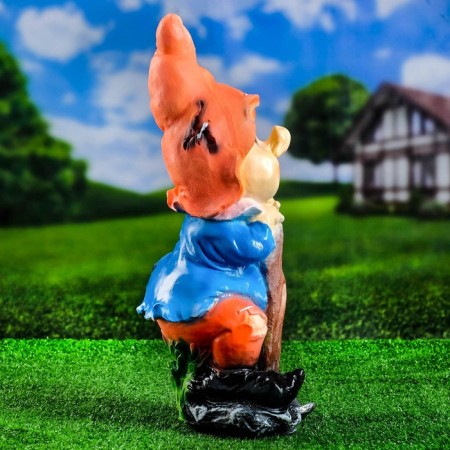 Garden figure "Dwarf with a hoe" 48cm-1