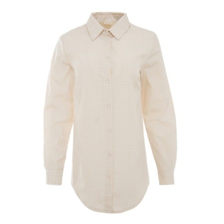 Women's shirt Minaku: Home Collection Beige color, river 52-4