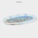 Glass oval shade "Winter Fairy Tale", 24.5 × 15.5 cm