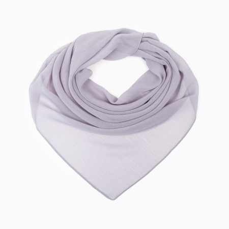 Textile scarf, light gray color, size 70x70