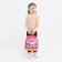 Baby backpack on lightning, 1 outer pocket, insert mix, pink color