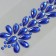 Sticker of rhinestones "Fountain" blue 25x8.5 cm