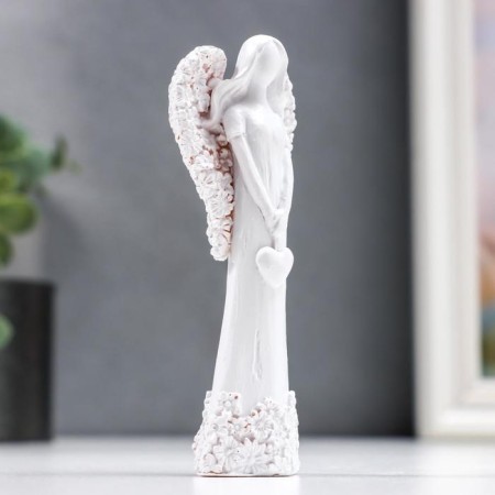 Polystone souvenir "Snowty Faceless Angel with Heart" MIX 10.5x2.5x4.6 cm-3