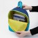 Children's backpack on the Textura zipper, external pocket, dark blue color/blue