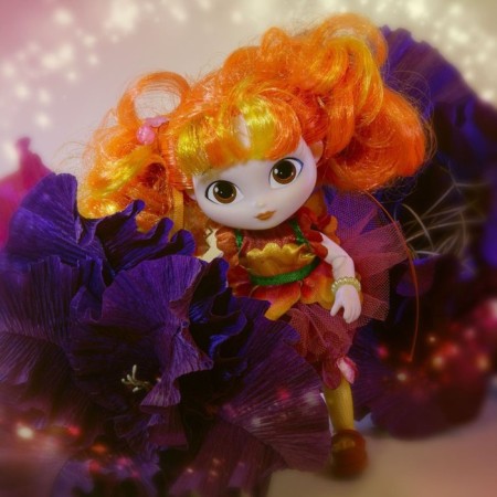 The hinge doll “Fairy in a ball dress. Alenka ", 13 cm-12
