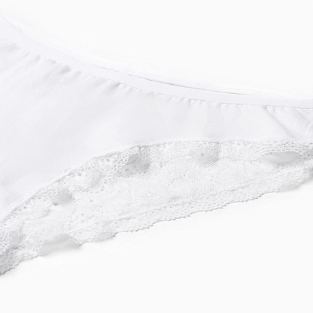 Panties female Braziliana, white color, size 50 (xl)-1