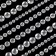 Rhinestones for nail decor, on a glue base, d = 3/4/5/6 mm, silver color