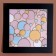Paspartt frame size 20 × 20, transparent sheet, adhesive tape, black color