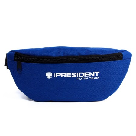 Bag on the belt "Putin Team", 32 x 8 x 15 cm, base, lightning department, blue-3