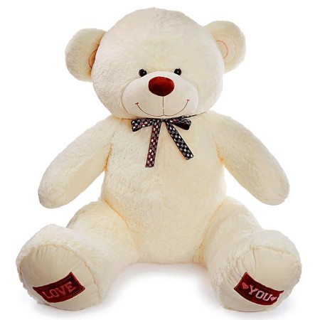 Soft toy "Bear Amur", 150 cm, milk color