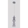Suspended lamp Crystal Lux, Iris 2071/201, E14, 1x60 W, 47x13x13 cm, chromium color