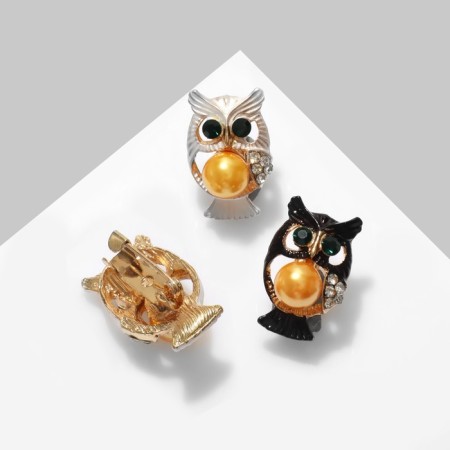 Brooch "Eagle Busina" Mini, Color Mix in Gold (indivisible packing 12 pcs., Price per pcs.)-2