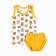 Kit (T-shirt, panties) for a boy ZOO, white/yellow color, height 74-80 cm