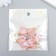 Decor Textile "Flower 2 colors with pearls. Direct pink and white" set 6 pcs 3 cm