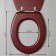 The toilet seat with the lid "Natural tree", 45 × 35 cm, color nut
