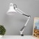 Lamp on the clamp 101 "Springs, white" E27 40W Risalux