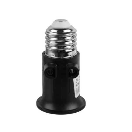 Ecla adapter, from the E27 base to E27, with access to sockets, 75 x 45 mm-3