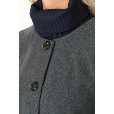 Cardigan female, size 44, gray color-2