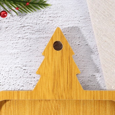 Menzhitsa wooden "Christmas tree", 28.9 x 15.5 cm-1