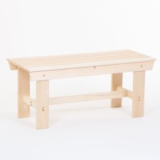 Wooden shop from linden for a bath and cottage, 100 x 40 x 44 cm, load up to 100 kg, garden