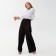 Women's pants Minaku: Casual Collection Black Black, Rr. 48