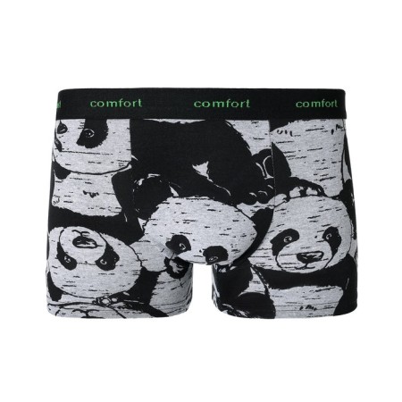 Panties Men's panda boxers, color gray melange, size 54-5