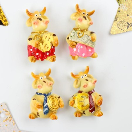 Magnet Polystone "solid bull" mix 6x3 cm-1