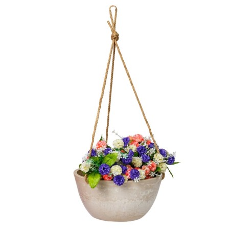 Kashpo for flowers suspended, 4 liter sand 25x25.5x12.7cm-2