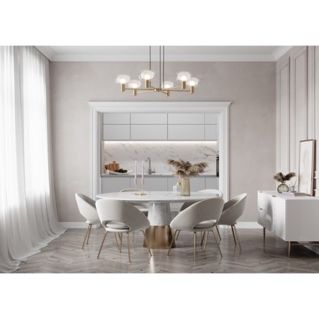 Suspension lamp Maytoni Mod411PL-06G, 6HE14, 60W, 96x96x154 cm, color gold-5