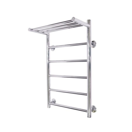 Water towel "Sanprise" Aurora P6, 400x700 mm, with a shelf, lower connection, chrome-2