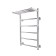 Water towel "Sanprise" Aurora P6, 400x700 mm, with a shelf, lower connection, chrome