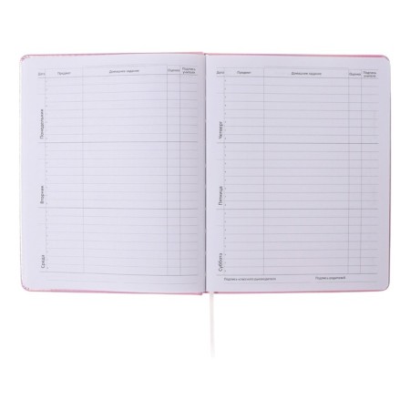 Universal diary for grade 1-11 Bear King, solid cover, artificial leather, foam rubber, silkography, liesse, 80 g/m2-6