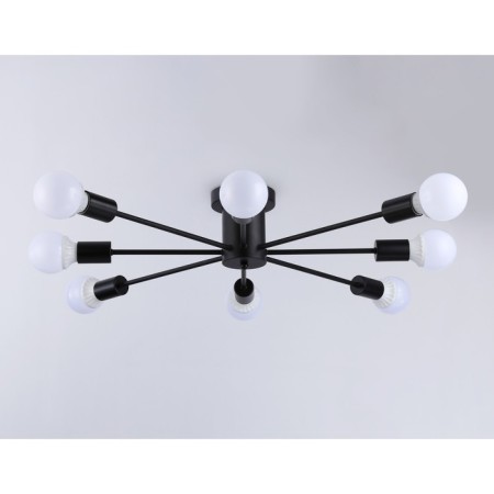 Lamp ceiling in the style of Ambrella Light, Loft, TR80411, 8HE27, Black Color-1