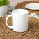 Avvir mug "Tea", 320 ml, glass ceramics, white color