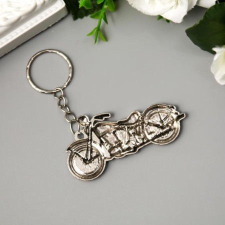 Metal keychain "Motorcycle" 2.8x4.1x1.1 cm-2