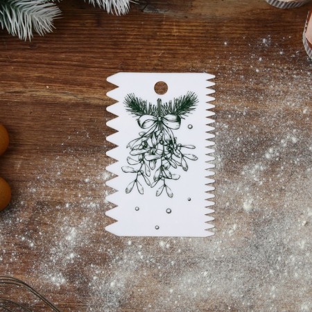 A set of confectionery spatula "Christmas" 11.5 × 8 cm, 11.2 × 6.5 cm, 10 × 7 cm, 3 pcs-5