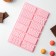 Chocolate chocolate form "Chocolate Assorted", silicone, 26.5 × 16.8 × 0.7 cm, 12 cells, pink color