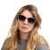 Women's sunscreen glasses "OneSun", UV 400, pipe 15 cm, lens 5.2x4.2 cm
