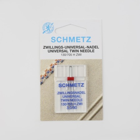 Needle for household sewing machines, double, universal, No. 90/3-3