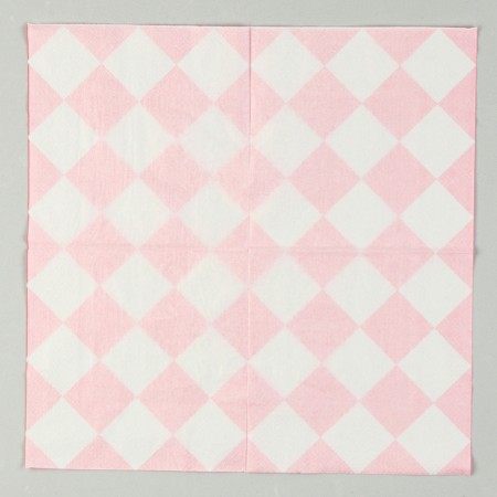 Paper Napkins "Pink Rombics" 33x33 cm, set 20 pcs.-2