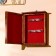 Key "millenium" wood, metal, textiles, stone, glass 5.5x17.5x22.5 cm dark