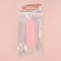Bigudi for a basal volume, with a clamp, 2 × 1 cm, 10.7 cm, pink/beige color