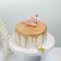 Topper for the Cake "Unicorn", 8.7 × 3.5 × 7 cm, pink color