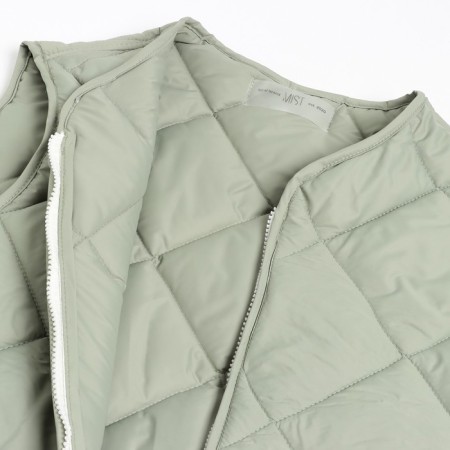 Women's vest quilted mist size 42, green-7
