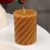 Candle-cylinder aromatic twisted "lavender and citrus", 7.5x10 cm