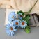 Artificial flowers "Cosmea Lady Galant" 57x8 cm, blue